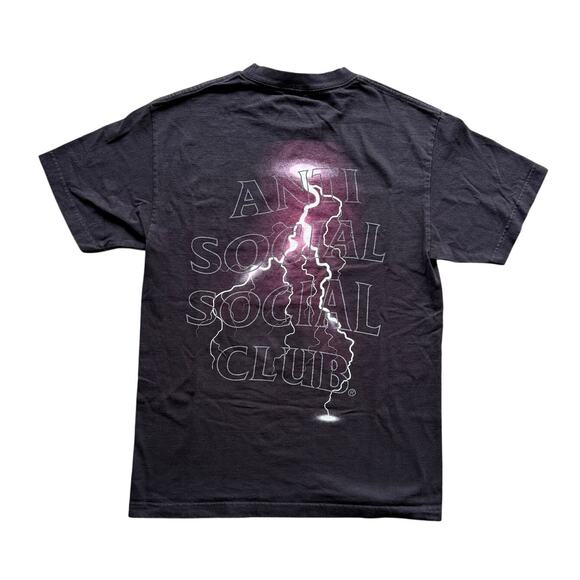 Anti Social Social Club ASSC T-Shirt Size Medium Lightning Tee Made in USA - Picture 3 of 7